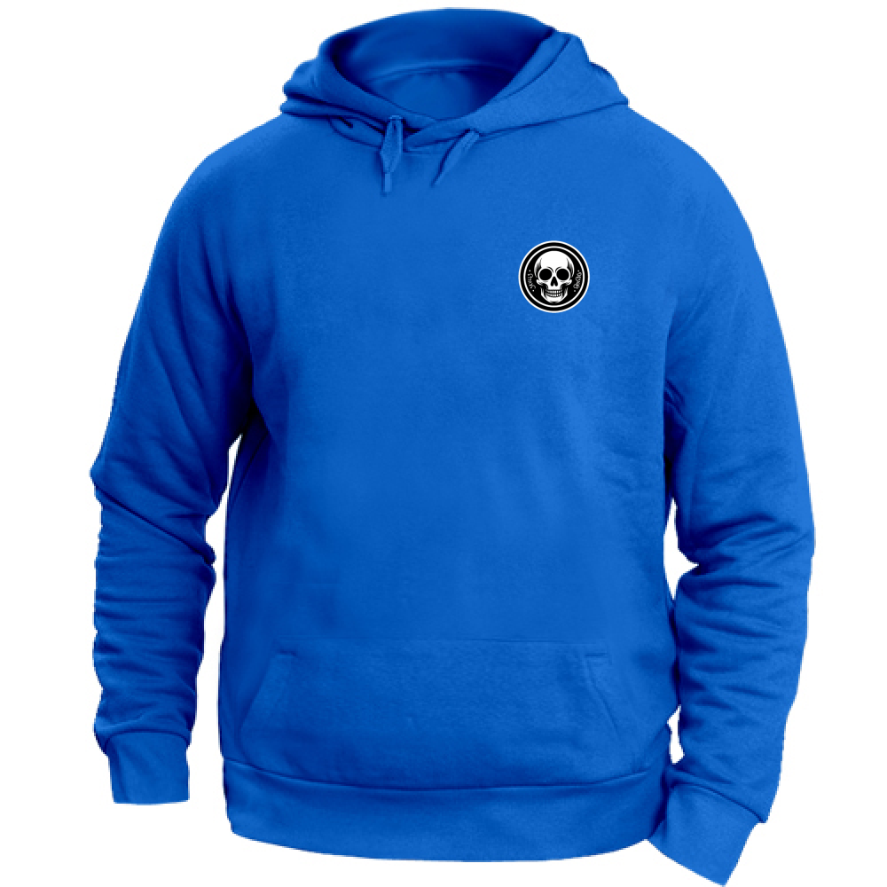 TiwBski Felpa con cappuccio da uomo con stampa a teschio e tasca, Blu 1, XX-Large TiwBski Felpa con cappuccio da uomo con stampa a teschio e tasca, Blu 1, XX-Large